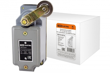 TDM ELECTRIC SQ0732-0016 Выключатель путевой ВП-16Г23Б-231-55У2.3 без самовозврата 16А 660В IP55 TDM